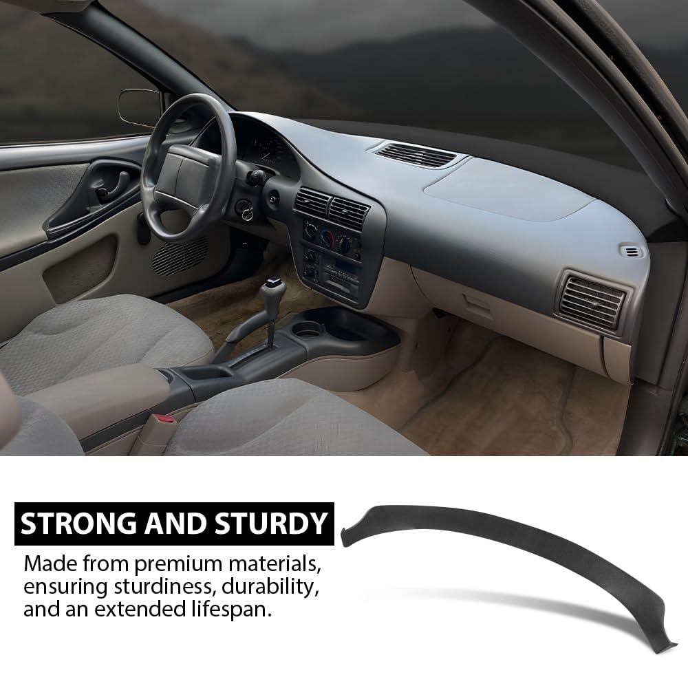 G-PLUS TPE Molded Dash Cover Cap Black Compatible with Chevy Cavalier 1995 1996 1997 1998 1999 2000 2001 2002 2003 2004 2005