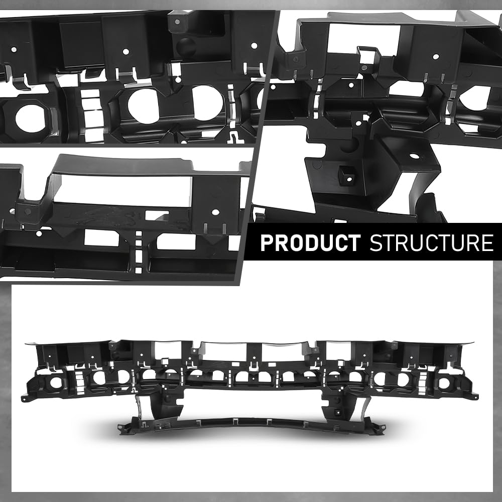 G-plus Rear Bumper Impact Absorber Compatible with Ford Explorer 2016-2017 FB5Z17C882B, FO1170150 Black