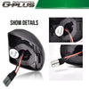 G-PLUS LED License Plate Light Compatible With 99-13 GMC Sierra 1500 2500HD 3500HD,Tag Lamp A Pair Replacement (Clear Lens)