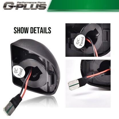 G-PLUS LED License Plate Light Compatible With 99-13 GMC Sierra 1500 2500HD 3500HD,Tag Lamp A Pair Replacement (Clear Lens)