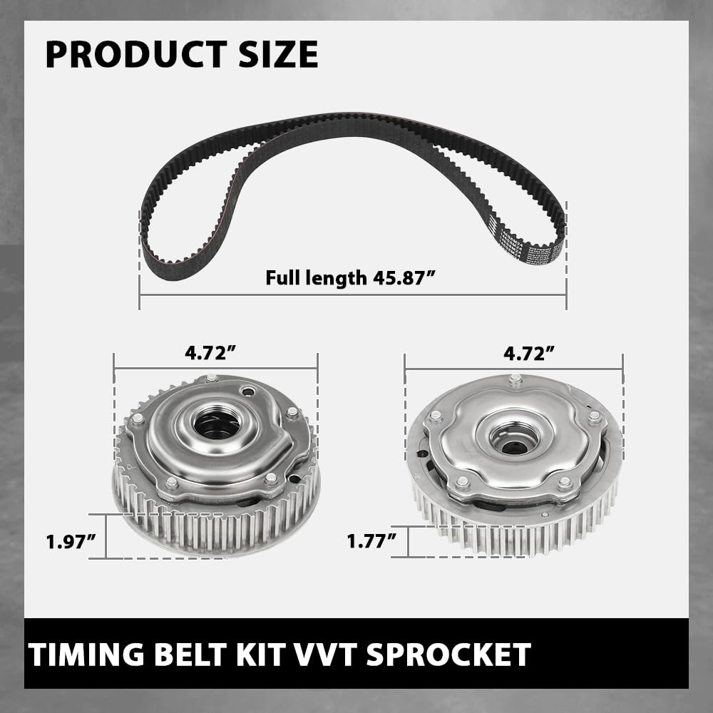 G-PLUS Timing Belt Kit 14PCS, Compatible with Chevy Sonic Cruze 1.8L 2011-2018,Fit Chevy Aveo/Aveo5 1.6L United States Region 2010-2011 K015603XS, TCK338