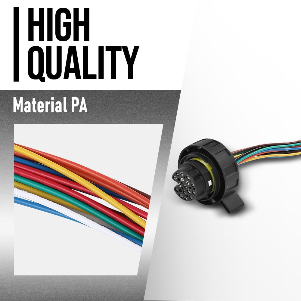 G-PLUS 16-Pin Transmission Connector Plug Harness Fit Audi A4 Allroad Quattro / A5 / S5 2010-2016 420973716 Black