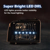 G-PLUS LED Headlights Assembly Compatible with Ford F250 F350 F450 F550 Super Duty 2005 2006 2007, Headlamps DRL BAR Point Style Clear Lens Black Housing Clear Reflector,faros delanteros