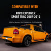 G-PLUS Top Rear Tailgate Moulding Trim Compatible for 2007-2010 Ford Explorer Sport Trac Black Replace # 7A2Z-7840602-BA 51.73" Length