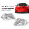 G-PLUS Side Marker Corner Parking Lights Turn Signals Compatible with 1998-2002 Pontiac Firebird Trans Am 10301404 10301405 GM2520177 GM2521177 (White)