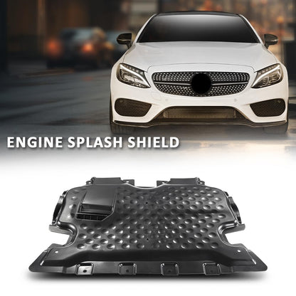 G-PLUS Engine Splash Shield Front or Rear Compatible with 2017-2021 Benz C300 4Matic Rear, Convertible/Coupe, All Wheel Drive 2055240200