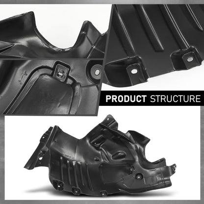 G-PLUS Front Right Fender Liner Inner Assembly, Compatible with Benz E350 2014/ E400 2015-2017/ E550 Base 2014-2017, Passenger Side, MB1249176, 2076902530