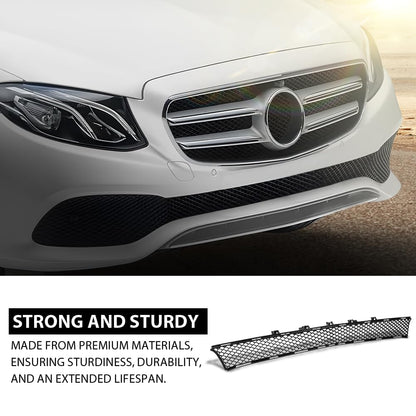 G-PLUS Bumper Grille Front Center Fit Benz E300 E350 E400 E450 (submodel: 4Matic, Base) 2017-2020 For Models With Luxury Package, Center, Sedan 2138850622