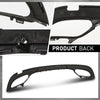 G-PLUS Rear Bumper Valance Compatible with Benz C-Class 2015-2016 2058856238 MB1195107 Black