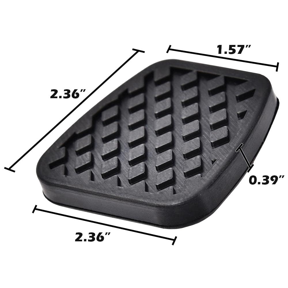 G-PLUS Brake & Clutch Pedal Pad Cover Compatible with 1976-2015 Honda Accord / 1984-2015 Civic / 1984-1990 CRX / 2002-2006 CR-V / 2003-2010 Element / 1979-2001 Prelude,46545-SA5-000 2PCS