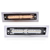 G-PLUS Lens Amber LED Front Side Marker Light White Compatible with 81-91 Chevy C10 C20 C30 GMC GM2550115, GM2551107
