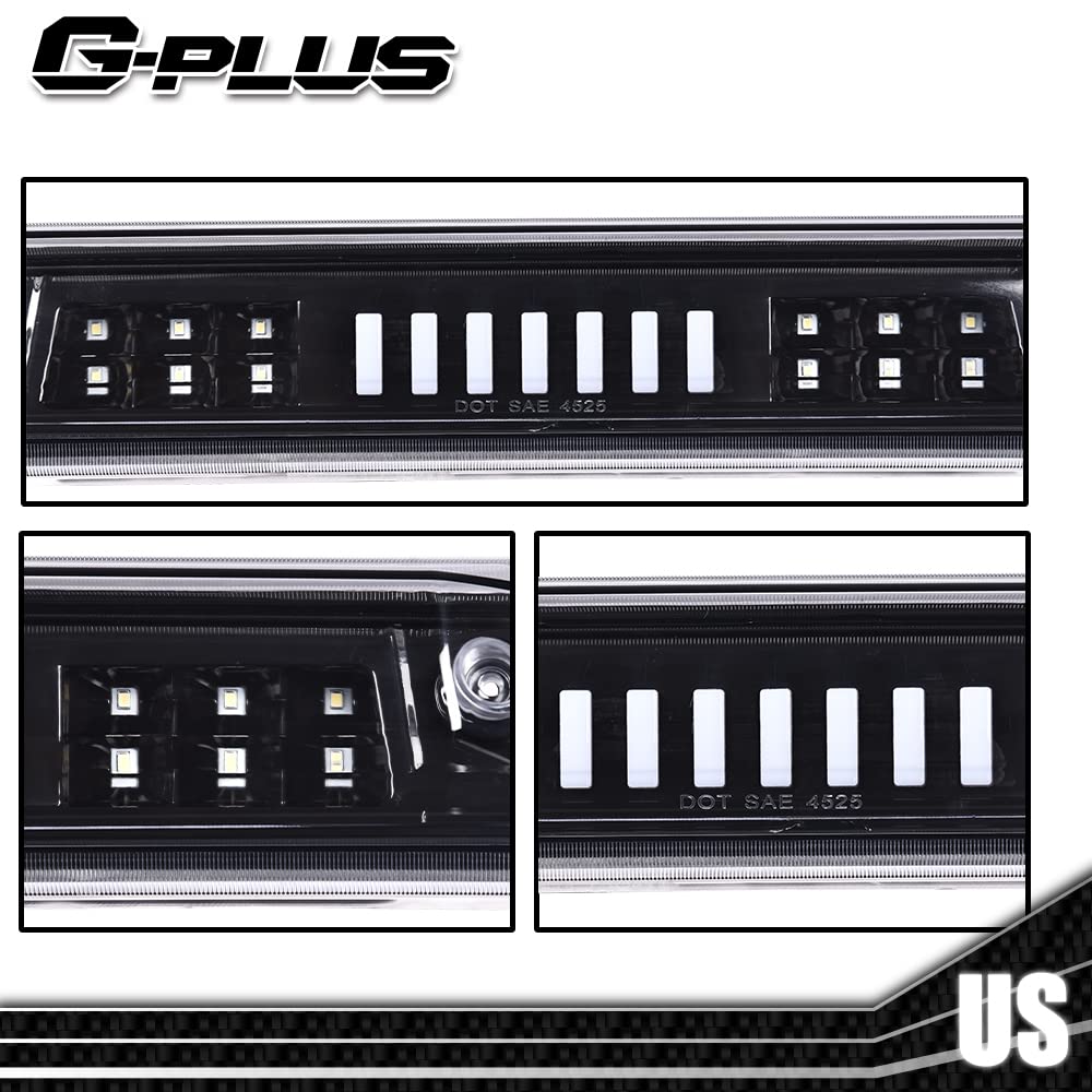 G-PLUS Rear High Mount 3RD Third I Brake Light Stop Tail light Lamp Compatible with 2015-2018 Colorado/Canyon GM25971002 52019397 Rear Cab Roof Tail Center Lamp