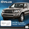 G-PLUS Front Headlight Lenses Cover, Compatible with Toyota Tacoma 2005 2006 2007 2008 2009 2010 2011, Left & Right Side Pair (Clear Lens)