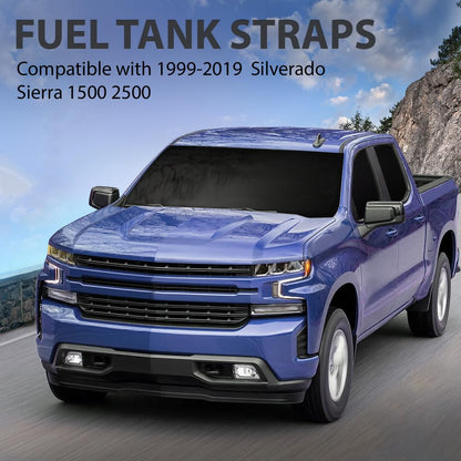 G-PLUS Fuel Tank Straps Compatible with Chevy Silverado GMC Sierra 1500 2500 3500 & HD 1999-2018 15206818 15288145 15710284 2 PCS