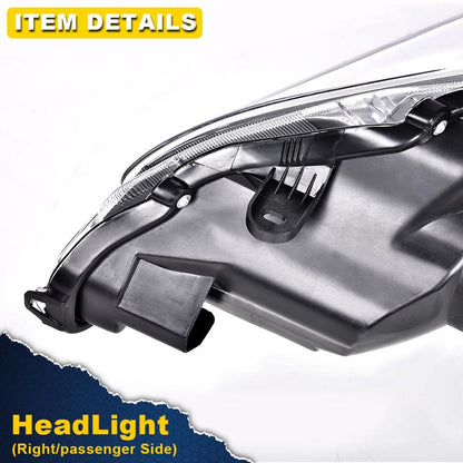 G-PLUS Headlights Compatible With 2013 2014 2015 Nissan Altima 4-Door Sedan Factory Style Automotive Halogen Model Headlamps,Black Passenger Side (Right),faros delanteros