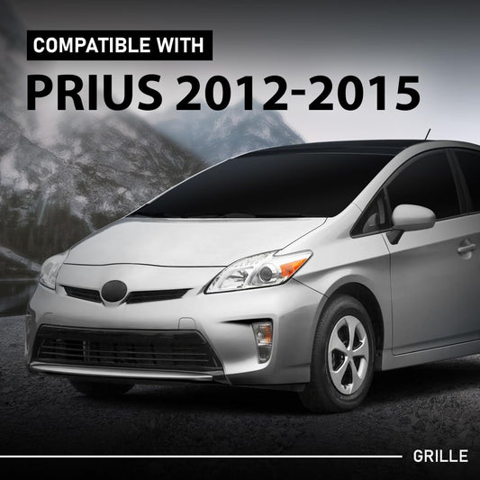 G-PLUS Front Grille Grill Compatible with Toyota Prius (submodel: Base, Five, Four, Three, Two) 2012-2015, Fit Prius (submodel: One, Persona Series) 2015, Fit Prius Plug-In Base 2012-2015 5311147040