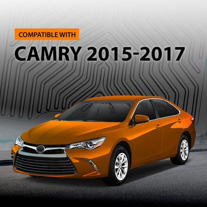 G-PLUS Floor Mats Compatible with Toyota Camry 2015 2016 2017 TPE Custom Fit All Weather Protection Floor Cargo Liner Accessories Black Car Mats alfombras para carro 3PCS