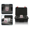 G-PLUS Graded Card Storage Box Fit BGS PSA SGC FGS Weatherproof Graded Sports Trading Cards Box(Small, Orange & Black)