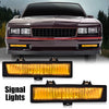 G-PLUS Signal Light Parking Lamps Compatible with Chevy Monte Carlo SS 1983-1988 /Fit Chevy Monte Carlo 81-86 (not fit LS 86-88) Amber lens Driver & Passenger Side 919025 919026 261303TA0A 261353TA0A