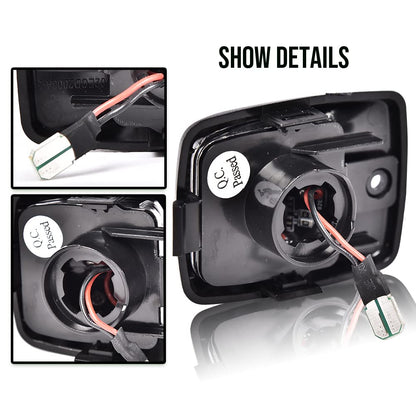G-PLUS LED License Plate Light Compatible With 05-15 Toyota Tacoma/2000-13 Tundra,Bumper Lamp Red Oled Tube A Pair Replacement (Clear Lens)