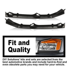 G-PLUS Headlight Molding Trim 2PCS for Nissan Armada Titan QX56 2004-2015 Front Filler Side View