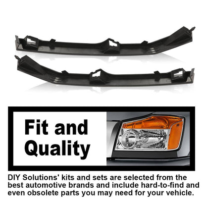 G-PLUS Headlight Molding Trim Lower Filler Set Compatible with 2004-2015 Nissan Armada Titan QX56,622357S300,622347S300 Pair Driver & Passenger Side