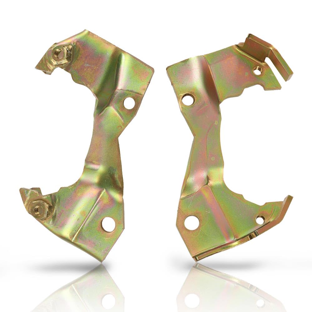 G-PLUS GM Disc Brake Caliper Brackets & Backing Plates Dust Shields Compatible with Buick Skylark/Chevy Chevelle Malibu/Pontiac Tempest/Oldsmobile 1964-1972