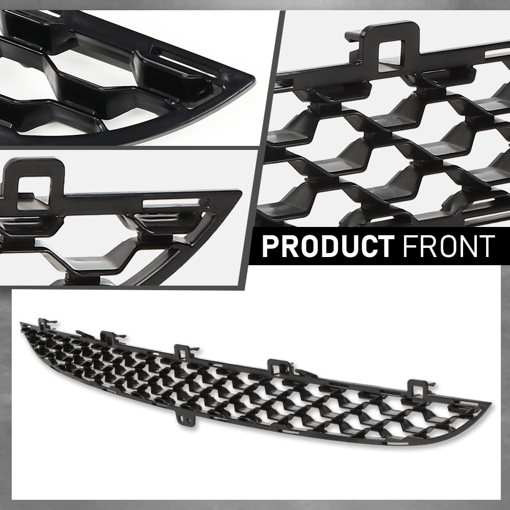 G-PLUS Front Bumper Grille Grill Compatible with Jaguar F-Type 2014-2017 Replacement for T2R2860