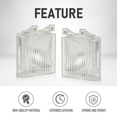 G-PLUS Turn Signal Light 2PCS for Chevy Blazer 1987-1988 GMC C1500 C2500 C3500 Jimmy 1983-1988 Product Image