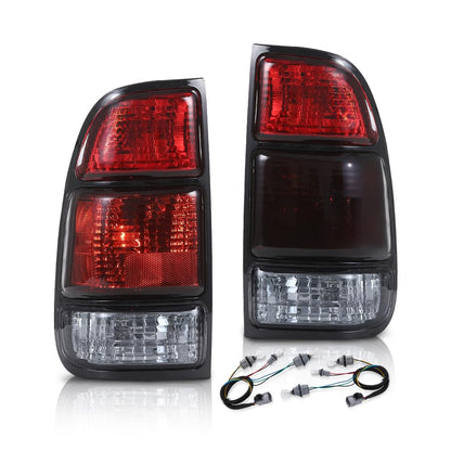 G-PLUS Tail Lights w/Blubs Compatible with Toyota Tundra 2-Door Regular Cab 2000-2004,Not Fit Crew Cab or Double Cab,Not Fit Models w/Stepside Beds Driver & Passenger Luces TraserasAssembly