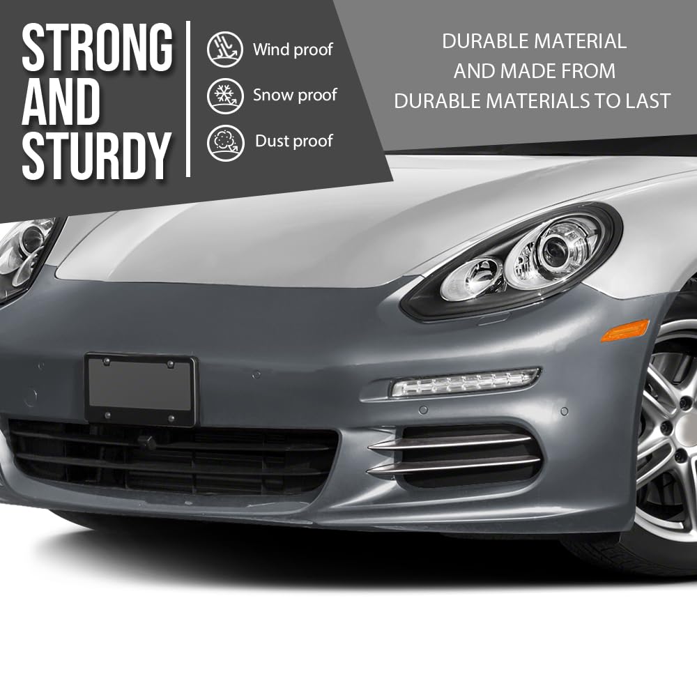 G-PLUS Front Bumper Cover Compatible with Porsche 2014 2015 2016 Models Without Sport Package, GTS, or Turbo 97050591169, 97050591151, 970-505-911-69, 97050591133, PO1000177 Black