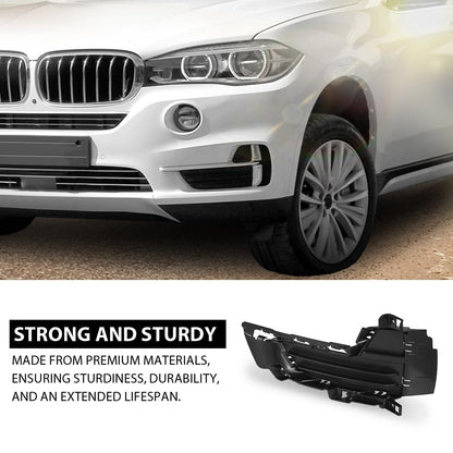 G-PLUS Front Right Bumper Lower Grille Grill, Compatible with BMW X5 F15 2014-2018, Fit Models W/o M Sport Line, Passenger Side, 51117307994, BM1039151