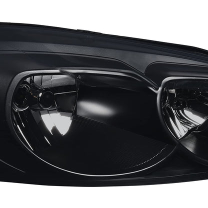 G-PLUS Headlights Assembly, Fit 2006-2007 Chevy Monte Carlo/2006-2013 Chevy Impala/2014-2016 Chevy Impala Limited Bumper Headlamps, Smoky Lens Black Housing Amber Reflector,faros delanteros