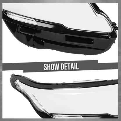 G-PLUS Headlight Lens Cover Compatible with Land Rover Range Rover Velar 2017-2024 Left & Right Pair Front Headlamp Lens Cover Clear