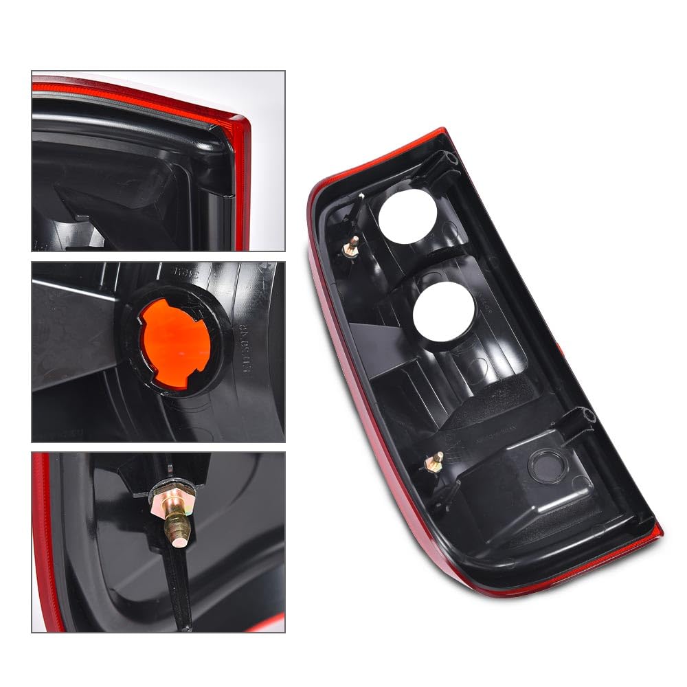 G-PLUS Rear Brake Lamps Assembly Tail Light Lamp w/o Bulbs Right Passenger Compatible with Ford F250 F350 F450 F550 Super Duty 2008-2016 BC3Z13404A, FO2801208 Red Lens RH Luces Traseras Faros Traseros