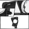 G-PLUS Fog Light Bezel Lamp Trim w/Chrome Left Driver Compatible with Toyota RAV4 2016-2018 520400R030