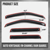 G-PLUS in-Channel Auto Vent Window Visors 4pcs Compatible with Nissan Frontier Crew Cab 2022-2025 in-Channel Rain Guards Smoky