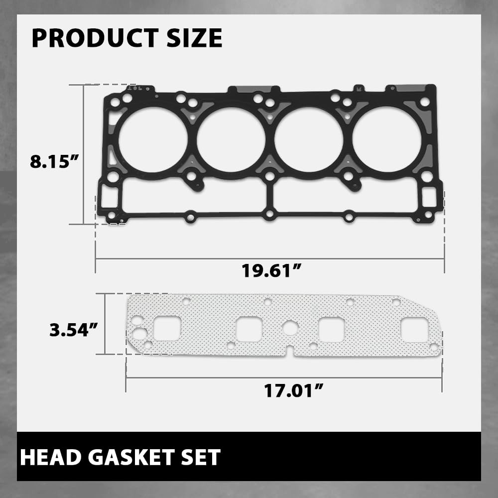 G-PLUS Head Gasket Set Compatible with Dodge Durango/Magnum 5.7L 2005-2008,Fit Dodge Ram 1500 2500 3500 5.7L 2003-2008,Fit Jeep Commander/Grand Cherokee 5.7L 2005-2008 HS26284PT