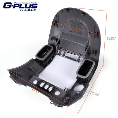 G-PLUS Center Dash A/C Instrument Panel w/Speaker Bezel Compatible with 04-06 Nissan Titan/05-06 Nissan Armada/2004 Nissan Pathfinder Armada