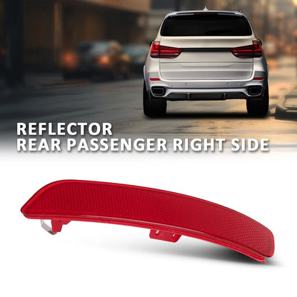 G-PLUS Right Rear Bumper Reflector Light Compatible with BMW F15 X5 2013-2018 63147847592 Red