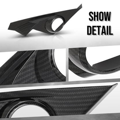 G-PLUS Speaker Cover Trim Compatible with Honda Civic 10th Sedan 2016 2017 2018 2019 2020 2021 Carbon Fiber Black