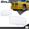 G-PLUS Headlight Lamps Compatible with 2002-2005 Dodge Ram 1500 2500 3500 55077121AF 55077120AF 55077121AG 55077120AG