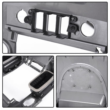 G-PLUS Center Dash Radio Bezel w/o Speaker Bezel Compatible with Nissan Titan 2004 2005 2006, Fit Nissan Armada 2005 2006 682577S000 AC Instrument Panel Lid, Grey
