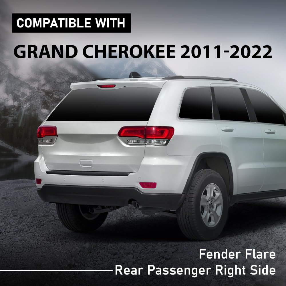 G-PLUS Wheel Arch Trim Rear Right Passenger Side Compatible with Jeep Grand Cherokee 2011-2021 1MP34RXFAH