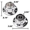 G-PLUS Chrome Wheel Hub Center Caps with 12 mounting Screws, Compatible with Ford F150 Truck/Bronco 1980-1996, Fit Ford Van 1992-1996 4x4 Front 4WD Wheel Drive