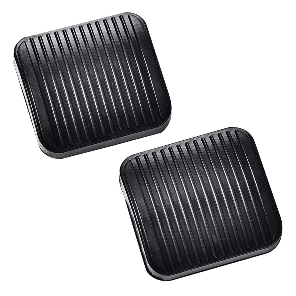 G-PLUS 2PCS Brake and Clutch Pedal Pad Kit 2pcs Compatible with 1987-2006 Jeep Wrangler TJ LJ,Fit 1987-2001 Jeep Cherokee XJ 20780 Black