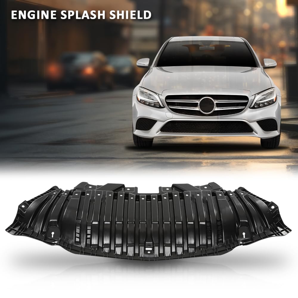 G-PLUS Front Engine Splash Shields Compatible with Benz C300 2016-2021 2055200000-PFM MB1228184