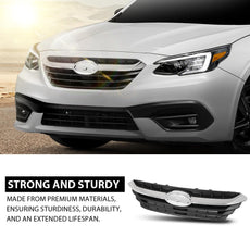 G-PLUS Front Bumper Grille for Subaru Legacy 2010-2012 Chrome Black Product Features