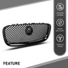 G-PLUS Front Center Upper Mesh Grille W/Emblem Compatible with Jaguar XF XFR 2012-2015 Gloss Black Grill