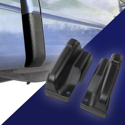 G-PLUS Outer Rocker Panels Compatible with Ford F150 2009-2014 4 Door Crew Cab Black